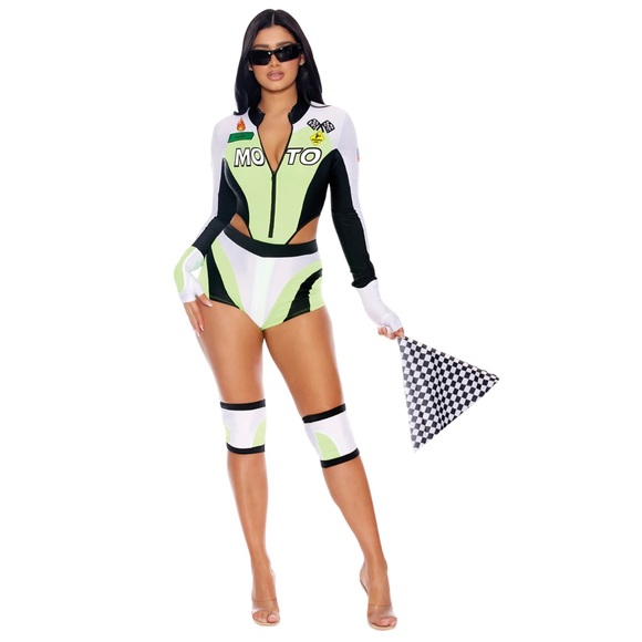 Forplay 553123 Green Light Go Sexy Motocross Racer Costume - Picture 1 of 4